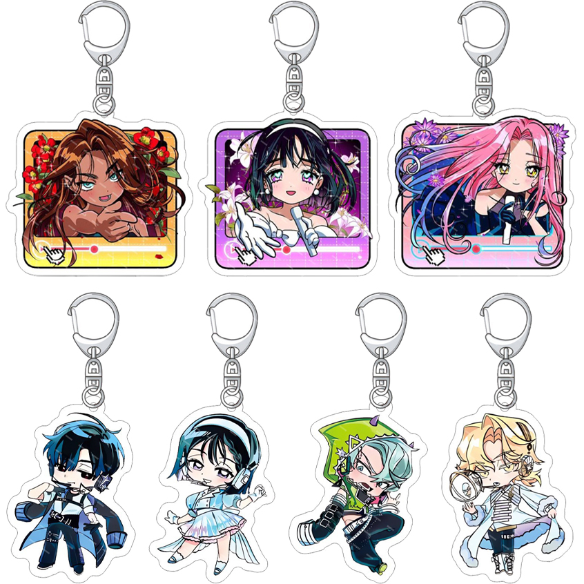 Cute Anime Merchandise - 55MM Keychain Anime ALIEN STAGE Figure