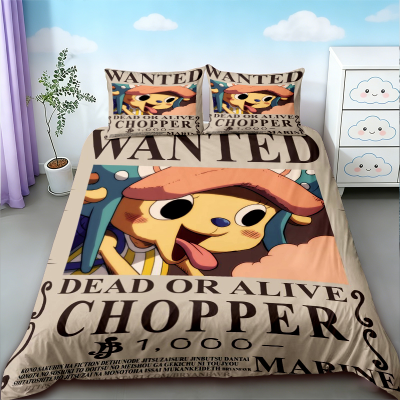 Luffy 3pcs Duvet Cover Set One - Anime Merchandise Demon Slayer recension och pris