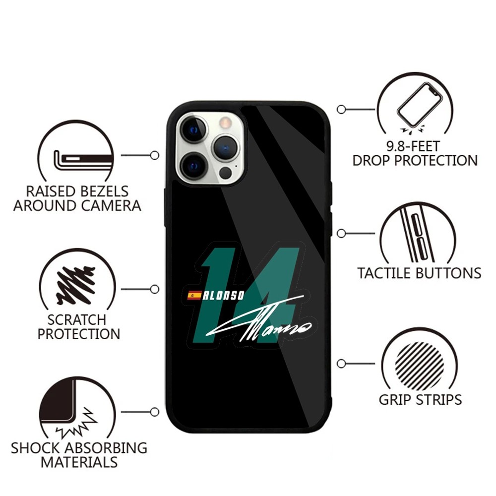 F1 Racing 14 Fernando A-Alonso - Phone Case Anime recension och pris