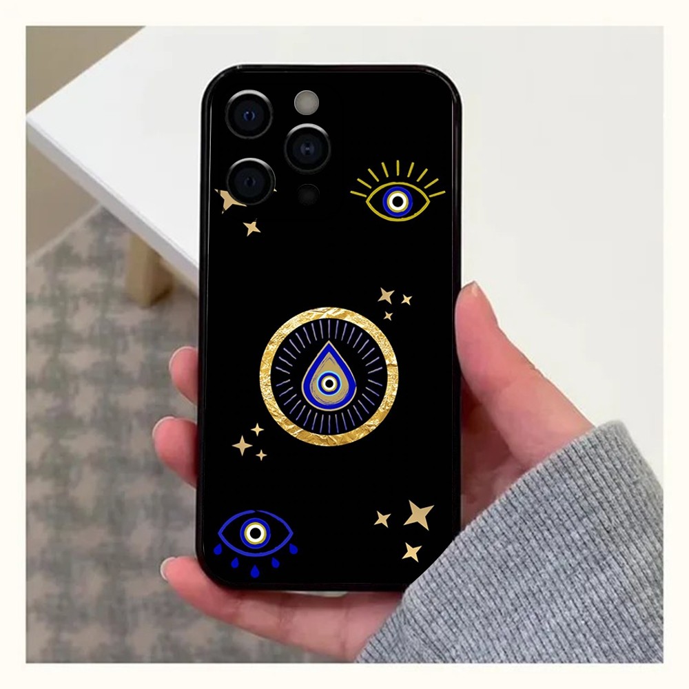 Lucky Blue Evil Eye Phone Case - Phone Case Anime recension och pris