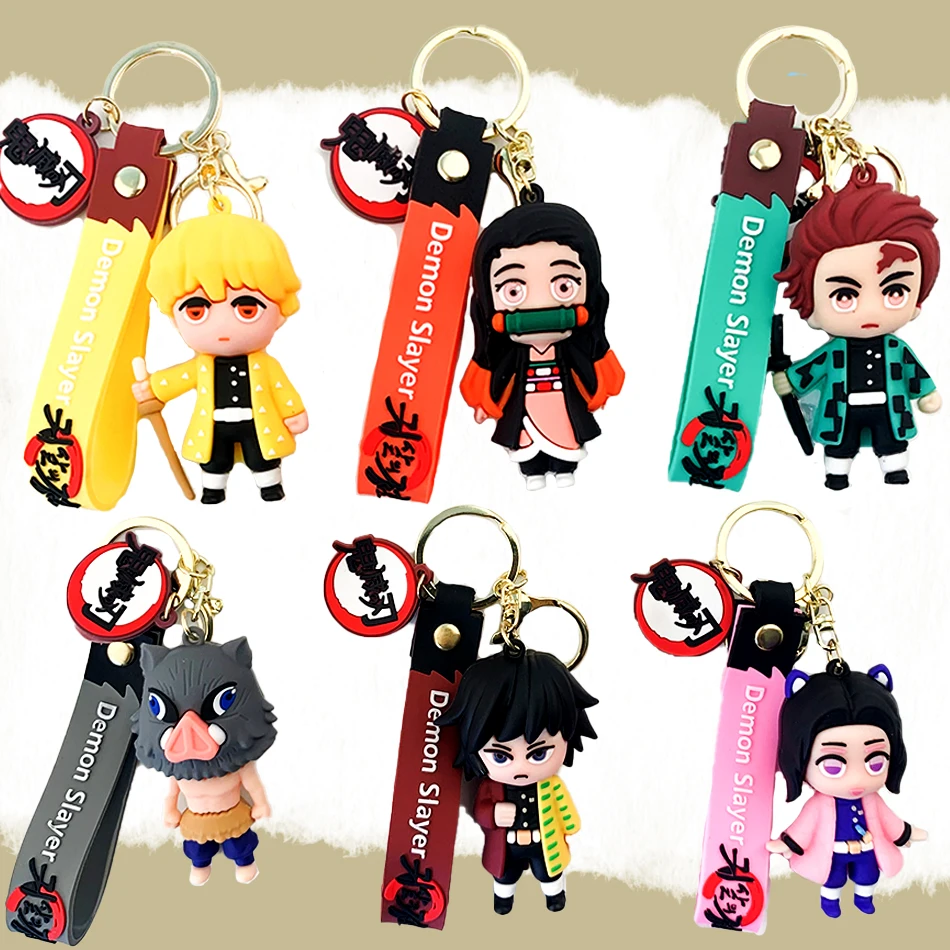 Demon Slayer Cartoon Keychains - Anime Merchandise Demon Slayer recension och pris