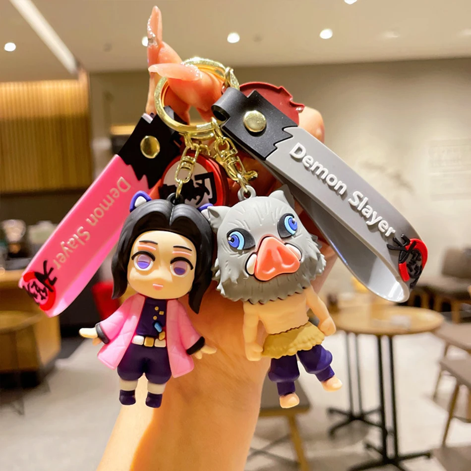 Demon Slayer Cartoon Keychains - Anime Merchandise Demon Slayer recension och pris