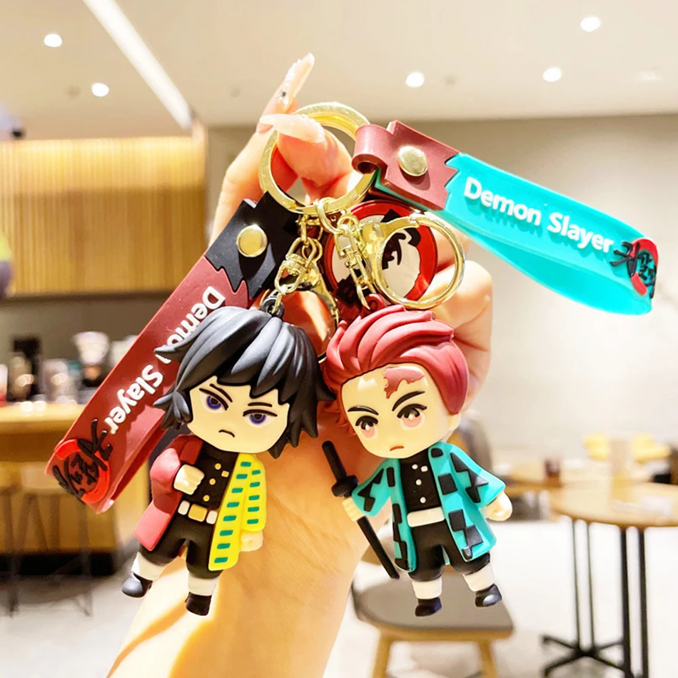 Demon Slayer Cartoon Keychains - Anime Merchandise Demon Slayer recension och pris