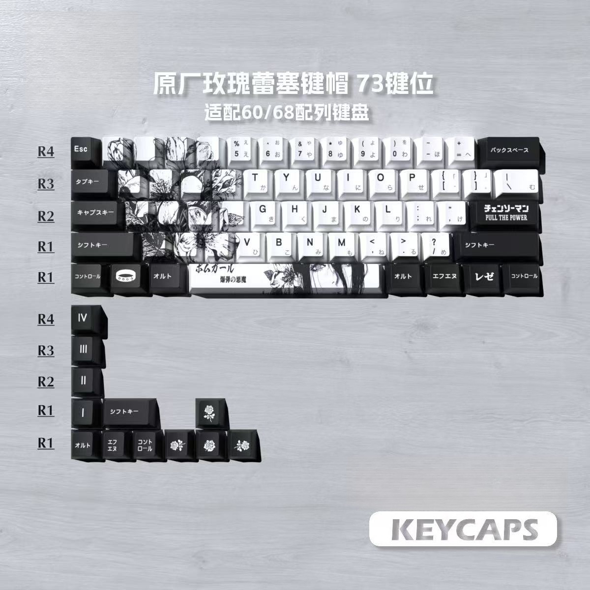 Reze Keycaps Chainsaw Man Them - Keycap Artisan Anime recension och pris