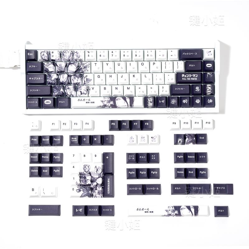 Reze Keycaps Chainsaw Man Them - Keycap Artisan Anime recension och pris