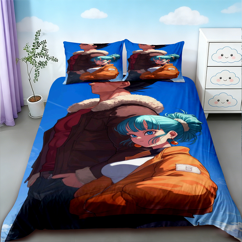 Duvet Cover Dragon Ball Beddin - Anime Merchandise Demon Slayer recension och pris